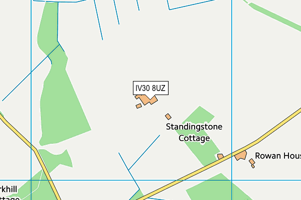 IV30 8UZ map - OS VectorMap District (Ordnance Survey) IV30 8UZ map - OS VectorMap District (Ordnance Survey)