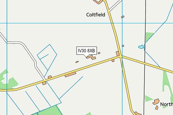 IV30 8XB map - OS VectorMap District (Ordnance Survey) IV30 8XB map - OS VectorMap District (Ordnance Survey)