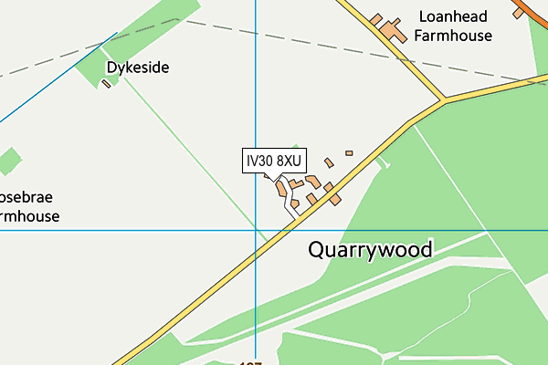 IV30 8XU map - OS VectorMap District (Ordnance Survey) IV30 8XU map - OS VectorMap District (Ordnance Survey)