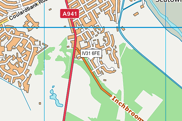 IV31 6FE map - OS VectorMap District (Ordnance Survey)