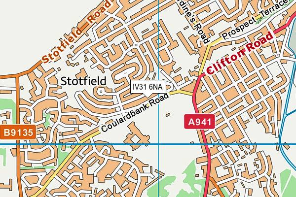 IV31 6NA map - OS VectorMap District (Ordnance Survey)