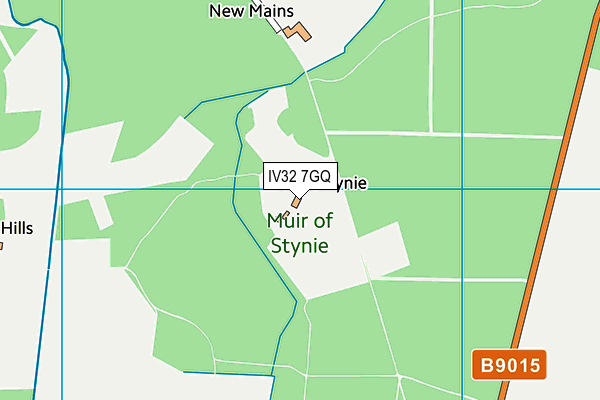 IV32 7GQ map - OS VectorMap District (Ordnance Survey) IV32 7GQ map - OS VectorMap District (Ordnance Survey)