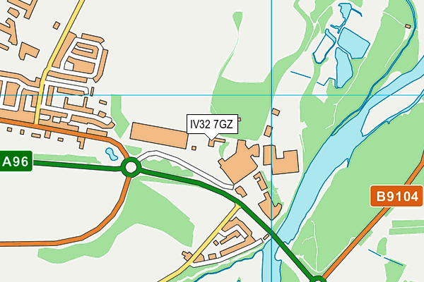 IV32 7GZ map - OS VectorMap District (Ordnance Survey) IV32 7GZ map - OS VectorMap District (Ordnance Survey)