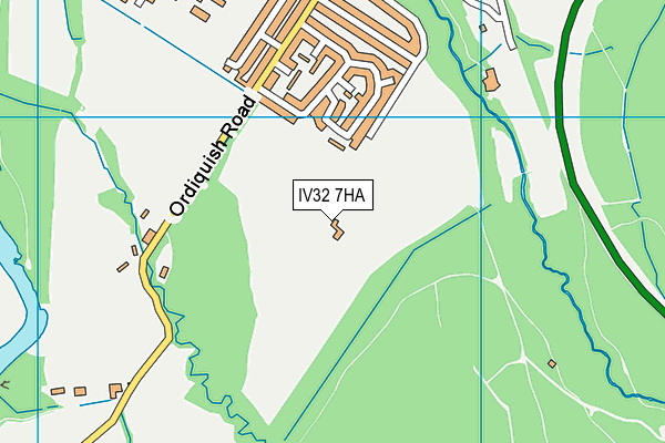 IV32 7HA map - OS VectorMap District (Ordnance Survey) IV32 7HA map - OS VectorMap District (Ordnance Survey)
