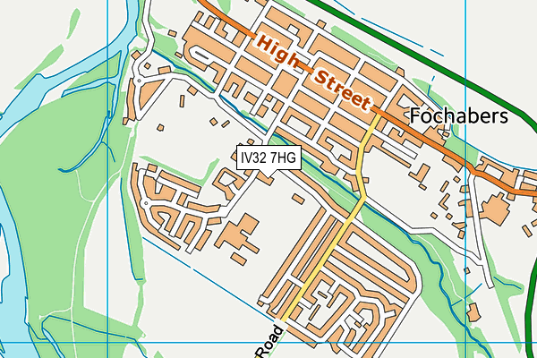 IV32 7HG map - OS VectorMap District (Ordnance Survey) IV32 7HG map - OS VectorMap District (Ordnance Survey)