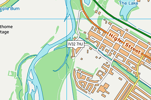 IV32 7HJ map - OS VectorMap District (Ordnance Survey) IV32 7HJ map - OS VectorMap District (Ordnance Survey)