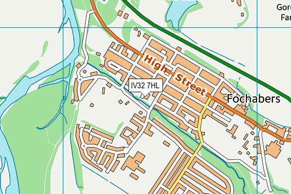 IV32 7HL map - OS VectorMap District (Ordnance Survey)
