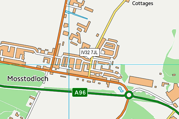 IV32 7JL map - OS VectorMap District (Ordnance Survey) IV32 7JL map - OS VectorMap District (Ordnance Survey)