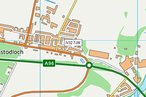 IV32 7JW map - OS VectorMap District (Ordnance Survey) IV32 7JW map - OS VectorMap District (Ordnance Survey)