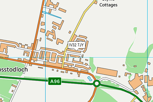 IV32 7JY map - OS VectorMap District (Ordnance Survey) IV32 7JY map - OS VectorMap District (Ordnance Survey)