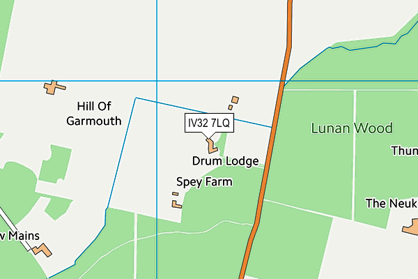 IV32 7LQ map - OS VectorMap District (Ordnance Survey) IV32 7LQ map - OS VectorMap District (Ordnance Survey)