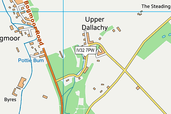 IV32 7PW map - OS VectorMap District (Ordnance Survey) IV32 7PW map - OS VectorMap District (Ordnance Survey)