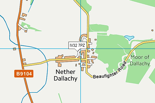 IV32 7PZ map - OS VectorMap District (Ordnance Survey) IV32 7PZ map - OS VectorMap District (Ordnance Survey)