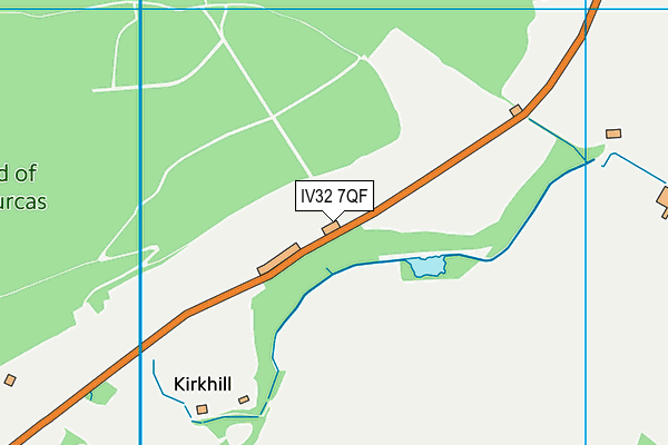 IV32 7QF map - OS VectorMap District (Ordnance Survey) IV32 7QF map - OS VectorMap District (Ordnance Survey)