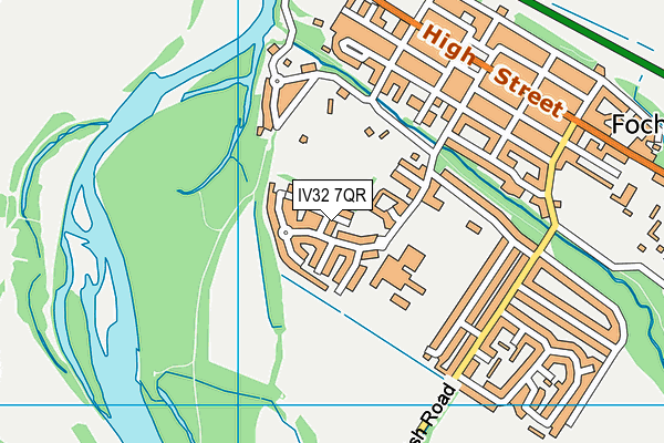 IV32 7QR map - OS VectorMap District (Ordnance Survey) IV32 7QR map - OS VectorMap District (Ordnance Survey)
