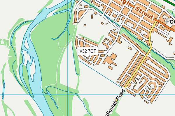 IV32 7QT map - OS VectorMap District (Ordnance Survey) IV32 7QT map - OS VectorMap District (Ordnance Survey)