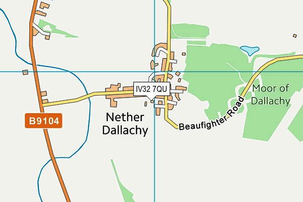IV32 7QU map - OS VectorMap District (Ordnance Survey) IV32 7QU map - OS VectorMap District (Ordnance Survey)