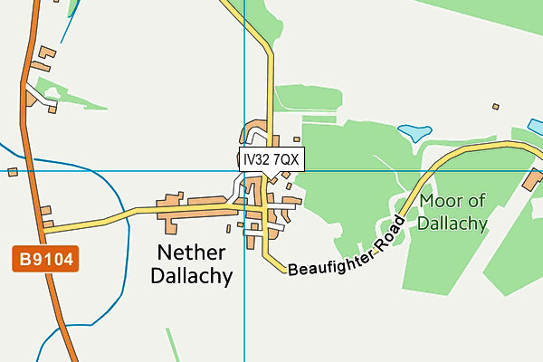 IV32 7QX map - OS VectorMap District (Ordnance Survey) IV32 7QX map - OS VectorMap District (Ordnance Survey)