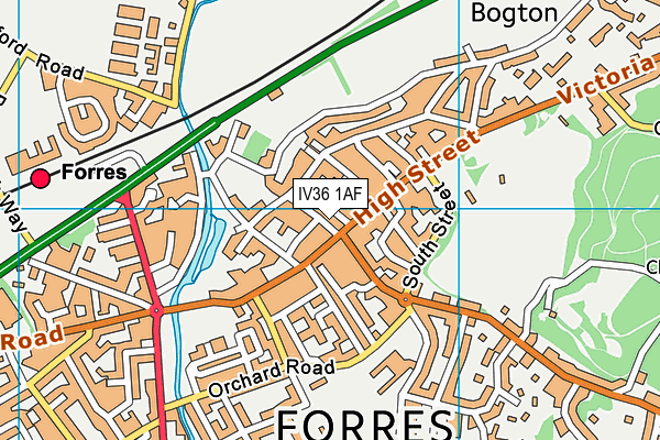 IV36 1AF map - OS VectorMap District (Ordnance Survey) IV36 1AF map - OS VectorMap District (Ordnance Survey)