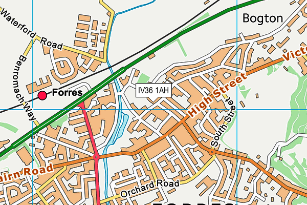 IV36 1AH map - OS VectorMap District (Ordnance Survey) IV36 1AH map - OS VectorMap District (Ordnance Survey)
