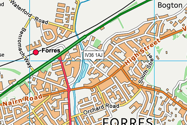 IV36 1AJ map - OS VectorMap District (Ordnance Survey) IV36 1AJ map - OS VectorMap District (Ordnance Survey)