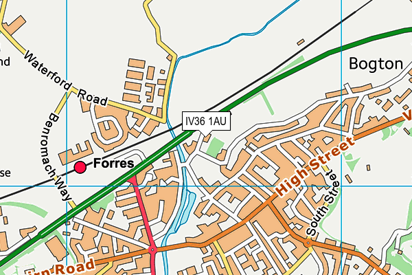 IV36 1AU map - OS VectorMap District (Ordnance Survey) IV36 1AU map - OS VectorMap District (Ordnance Survey)