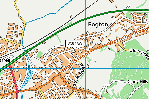 IV36 1AW map - OS VectorMap District (Ordnance Survey) IV36 1AW map - OS VectorMap District (Ordnance Survey)