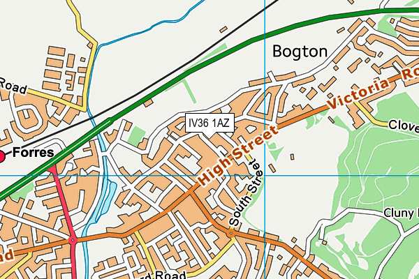 IV36 1AZ map - OS VectorMap District (Ordnance Survey) IV36 1AZ map - OS VectorMap District (Ordnance Survey)