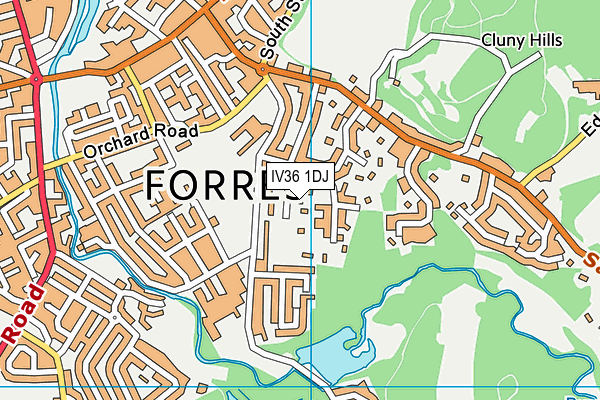 IV36 1DJ map - OS VectorMap District (Ordnance Survey) IV36 1DJ map - OS VectorMap District (Ordnance Survey)