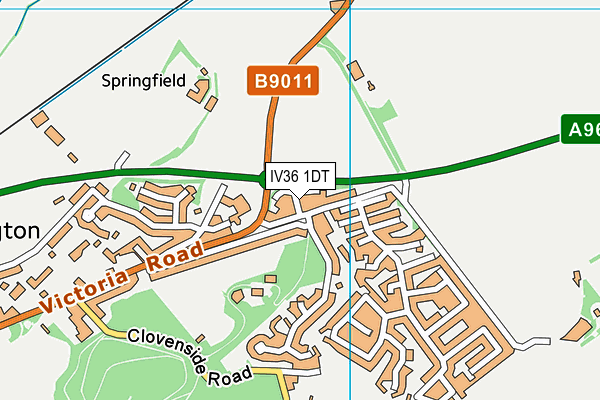 IV36 1DT map - OS VectorMap District (Ordnance Survey) IV36 1DT map - OS VectorMap District (Ordnance Survey)