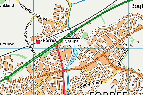 IV36 1DZ map - OS VectorMap District (Ordnance Survey) IV36 1DZ map - OS VectorMap District (Ordnance Survey)