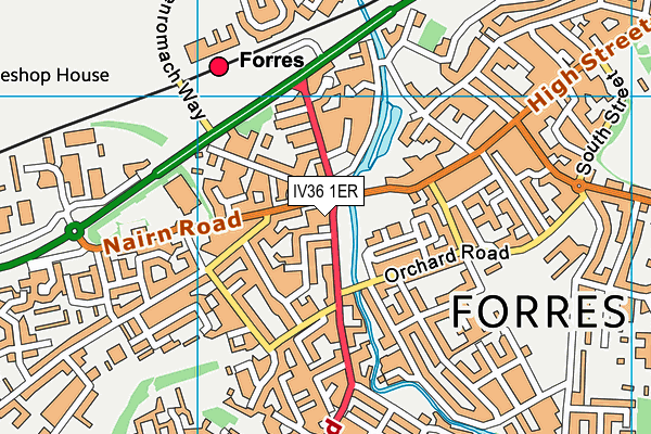 IV36 1ER map - OS VectorMap District (Ordnance Survey) IV36 1ER map - OS VectorMap District (Ordnance Survey)