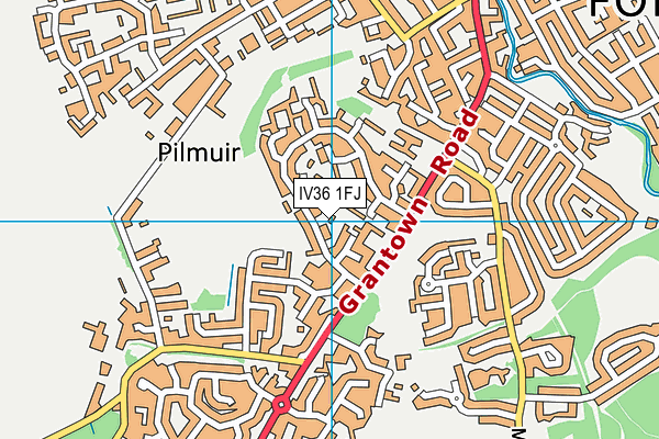 IV36 1FJ map - OS VectorMap District (Ordnance Survey) IV36 1FJ map - OS VectorMap District (Ordnance Survey)