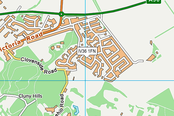 IV36 1FN map - OS VectorMap District (Ordnance Survey) IV36 1FN map - OS VectorMap District (Ordnance Survey)