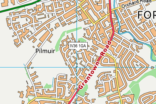 IV36 1GA map - OS VectorMap District (Ordnance Survey) IV36 1GA map - OS VectorMap District (Ordnance Survey)
