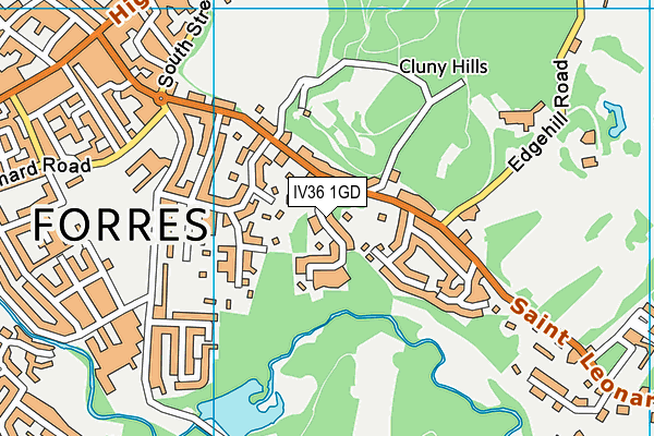 IV36 1GD map - OS VectorMap District (Ordnance Survey) IV36 1GD map - OS VectorMap District (Ordnance Survey)