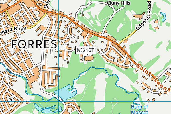 IV36 1GT map - OS VectorMap District (Ordnance Survey) IV36 1GT map - OS VectorMap District (Ordnance Survey)