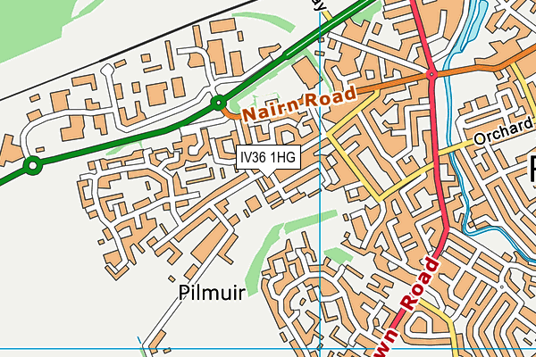IV36 1HG map - OS VectorMap District (Ordnance Survey) IV36 1HG map - OS VectorMap District (Ordnance Survey)