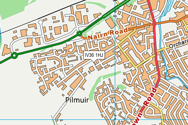 IV36 1HJ map - OS VectorMap District (Ordnance Survey) IV36 1HJ map - OS VectorMap District (Ordnance Survey)