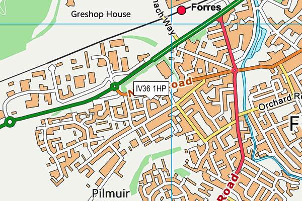 IV36 1HP map - OS VectorMap District (Ordnance Survey) IV36 1HP map - OS VectorMap District (Ordnance Survey)