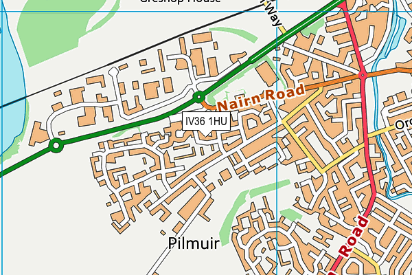 IV36 1HU map - OS VectorMap District (Ordnance Survey) IV36 1HU map - OS VectorMap District (Ordnance Survey)