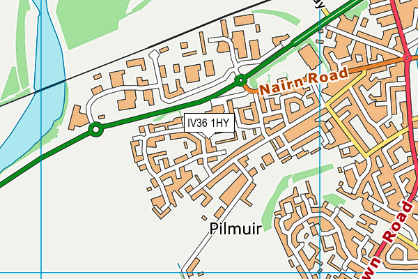 IV36 1HY map - OS VectorMap District (Ordnance Survey) IV36 1HY map - OS VectorMap District (Ordnance Survey)