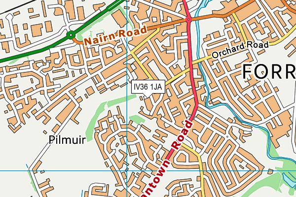 IV36 1JA map - OS VectorMap District (Ordnance Survey) IV36 1JA map - OS VectorMap District (Ordnance Survey)