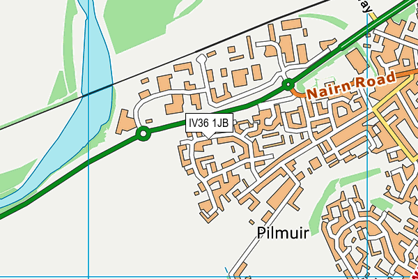 IV36 1JB map - OS VectorMap District (Ordnance Survey) IV36 1JB map - OS VectorMap District (Ordnance Survey)