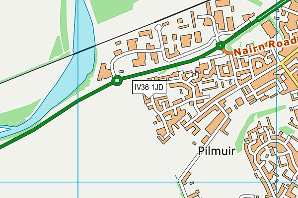 IV36 1JD map - OS VectorMap District (Ordnance Survey) IV36 1JD map - OS VectorMap District (Ordnance Survey)