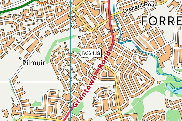 IV36 1JG map - OS VectorMap District (Ordnance Survey) IV36 1JG map - OS VectorMap District (Ordnance Survey)