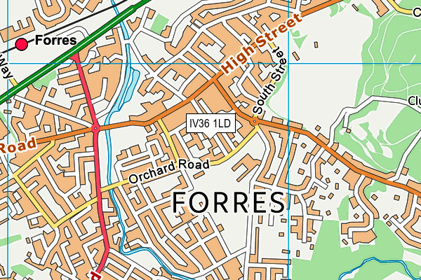 IV36 1LD map - OS VectorMap District (Ordnance Survey) IV36 1LD map - OS VectorMap District (Ordnance Survey)