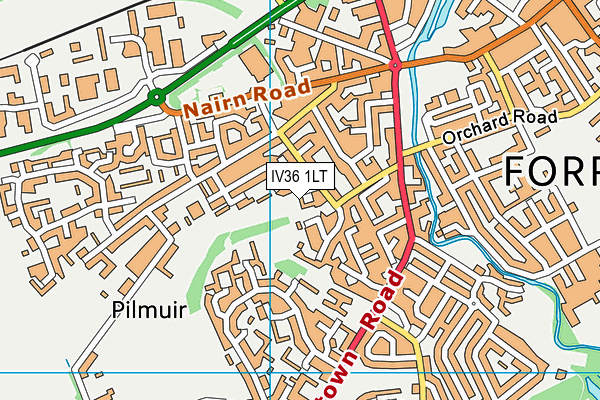 IV36 1LT map - OS VectorMap District (Ordnance Survey) IV36 1LT map - OS VectorMap District (Ordnance Survey)