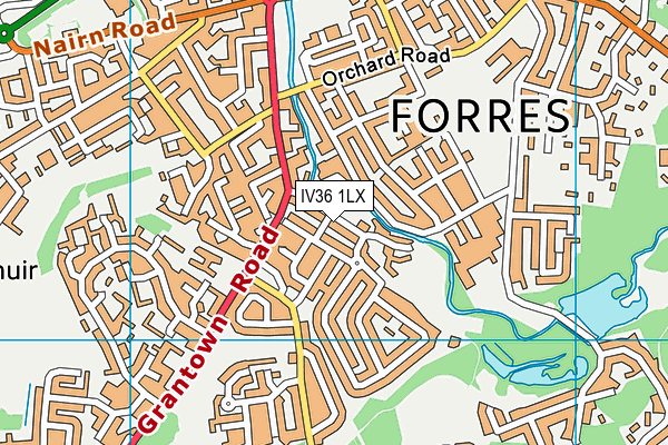 IV36 1LX map - OS VectorMap District (Ordnance Survey) IV36 1LX map - OS VectorMap District (Ordnance Survey)
