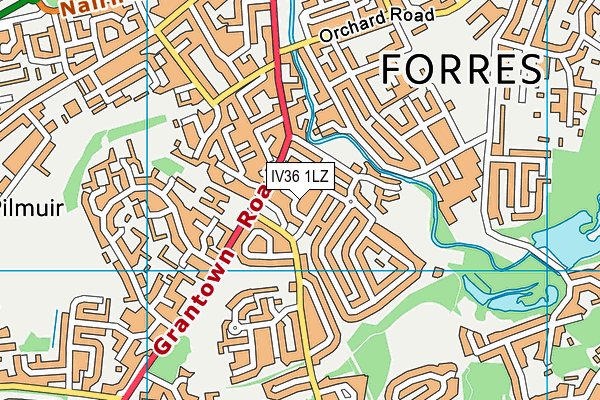 IV36 1LZ map - OS VectorMap District (Ordnance Survey) IV36 1LZ map - OS VectorMap District (Ordnance Survey)